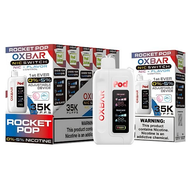 OXBAR NIC SWITCH NIC+FLAVOR CONTROL BY POD JUICE 5%  DISPOSABLE (70ML) 35K PUFFS - Gallery Image