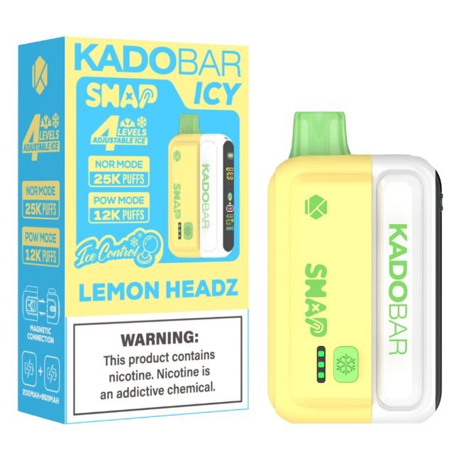 KADO BAR SNAP ICY-ICE CONTROL 5% DISPOSABLE (90ML) POW. MODE - 12K & NORM. MODE - 25K PUFFS - Gallery Image