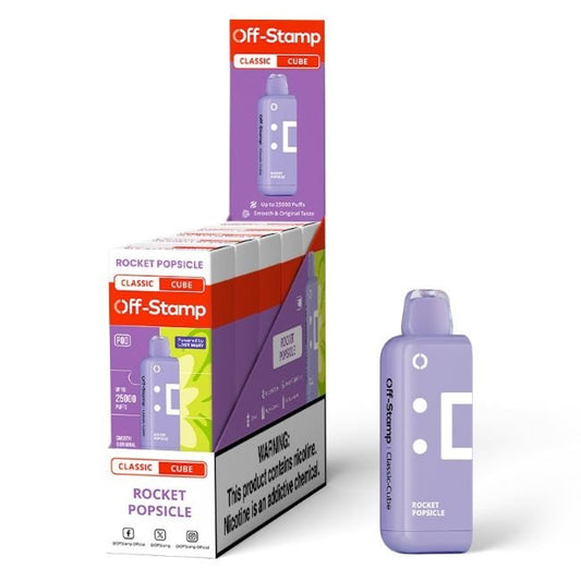 OFF STAMP CLASSIC CUBE BY LOST MARY 5% DISPOSABLE REFILL POD (90ML) 25K PUFFS