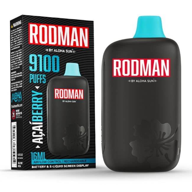 RODMAN 5% DISPOSABLE (160ML) 9100 PUFFS - Gallery Image