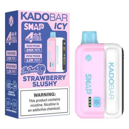 KADO BAR SNAP ICY-ICE CONTROL 5% DISPOSABLE (90ML) POW. MODE - 12K & NORM. MODE - 25K PUFFS - Gallery Image