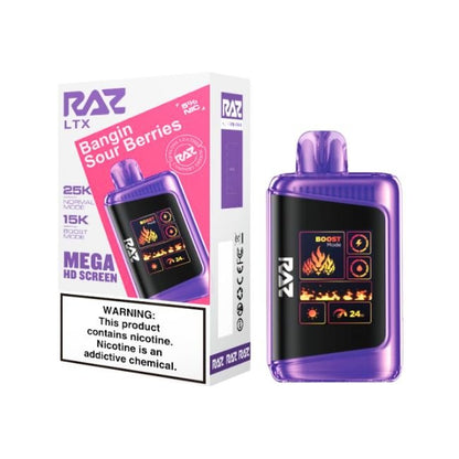 RAZ LTX 5% DISPOSABLE (80ML) NORM. MODE 25K & BOOST. MODE 15K PUFFS - Gallery Image