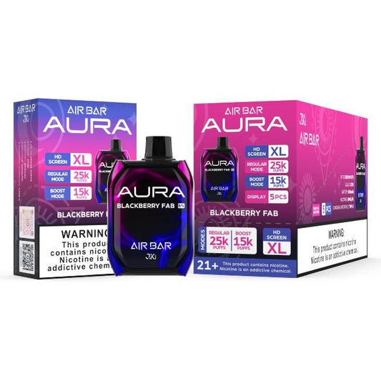 AIR BAR AURA 5% DISPOSABLE (135ML) BOOST MODE - 15K & REG. MODE - 25K PUFFS