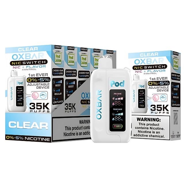 OXBAR NIC SWITCH NIC+FLAVOR CONTROL BY POD JUICE 5%  DISPOSABLE (70ML) 35K PUFFS - Gallery Image