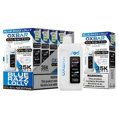 OXBAR NIC SWITCH NIC+FLAVOR CONTROL BY POD JUICE 5%  DISPOSABLE (70ML) 35K PUFFS