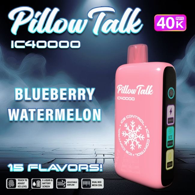 PILLOW TALK ICE CONTROL 5% DISPOSABLE (100ML) 40K PUFFS - Gallery Image